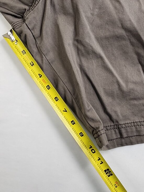 Lee Dungarees Mens 46 Shorts Gray 8 Pocket Cargo Outdoor Military Comfort Retro - Picture 11 of 13